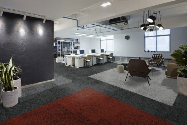 10 rainfall carpet tiles light shade dark brick