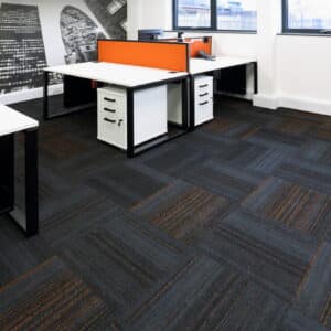 Comet Carpet Burmatex Hadron office carpet tiles Fitted