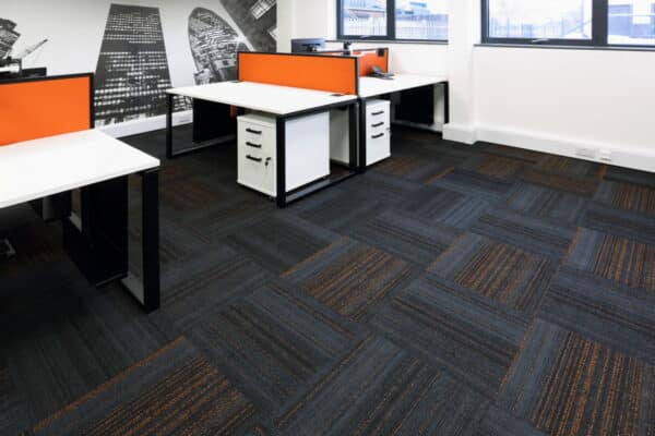 Comet Carpet Burmatex Hadron office carpet tiles Fitted