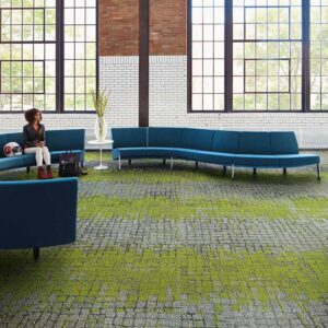 Interface Human Connections - Moss in Stone Carpet Tiles