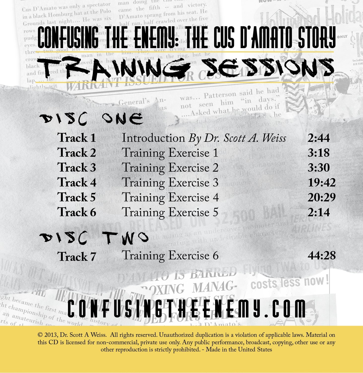 Cus Training Sessions Back